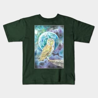 Owl and Moon Kids T-Shirt